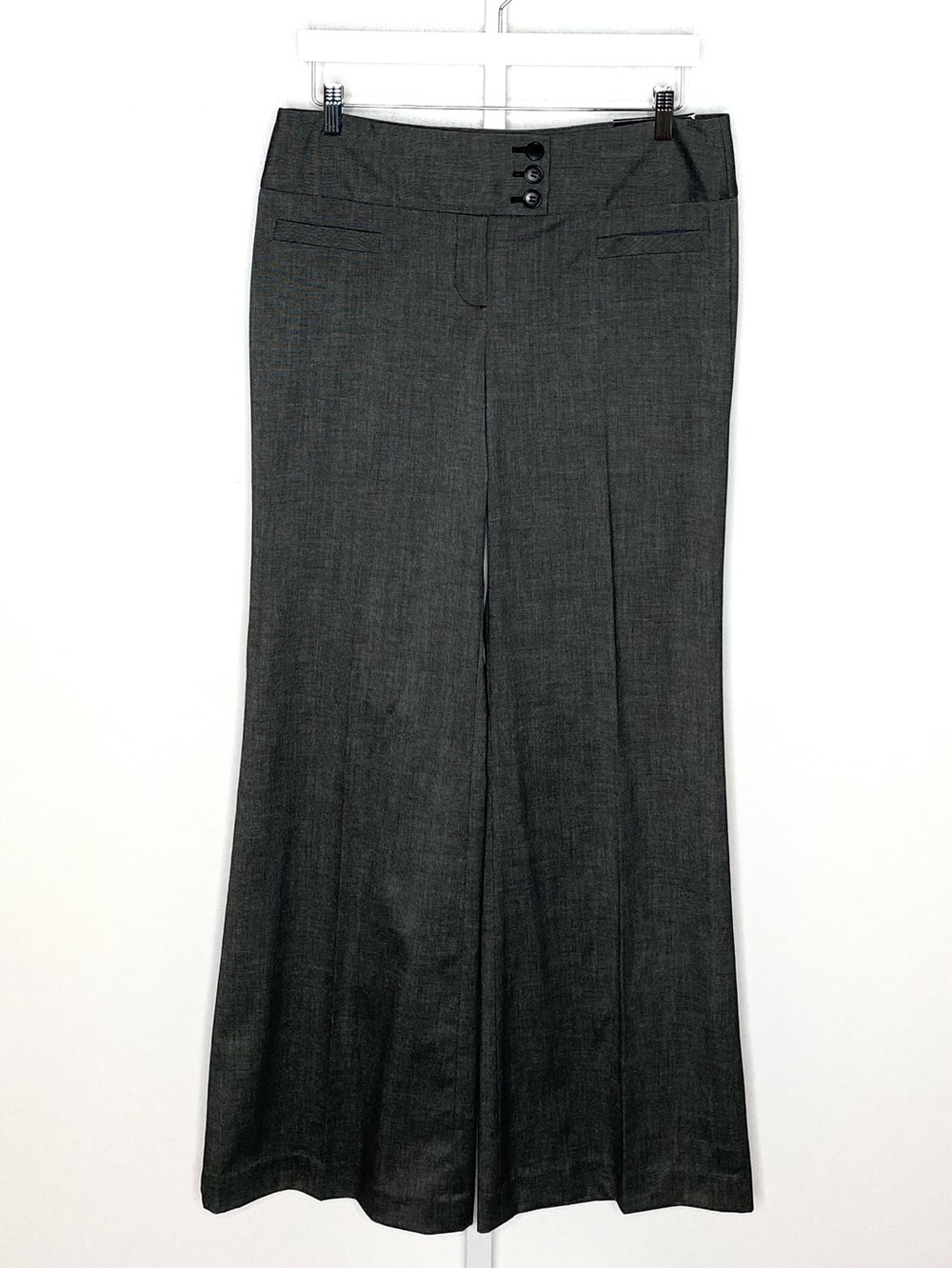 ✨NWT✨Ann Taylor Factory | Charcoal Signature Wide-Leg Trousers Dress Pants Sz 8